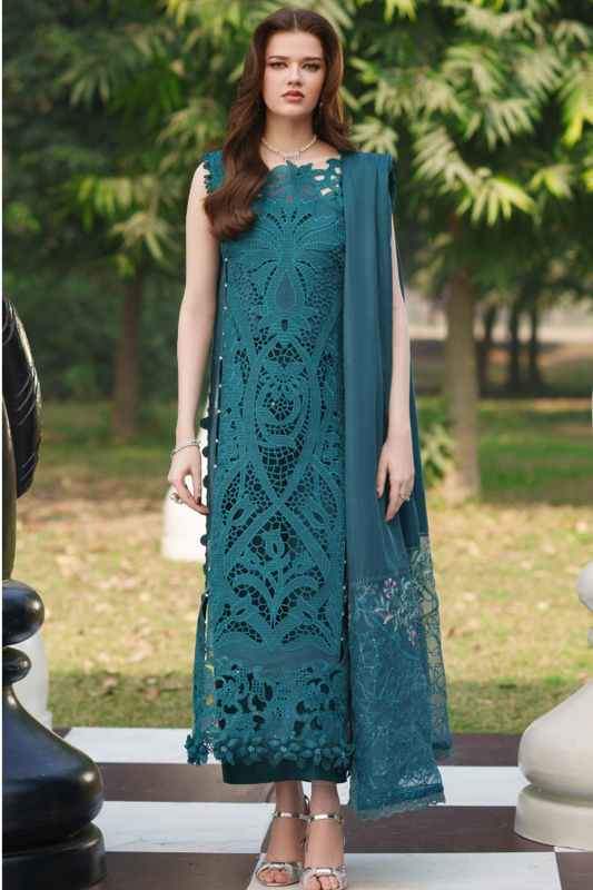 Chicken Embroidered Lawn 3 Piece Unstitched Suit MB-Summer Collection