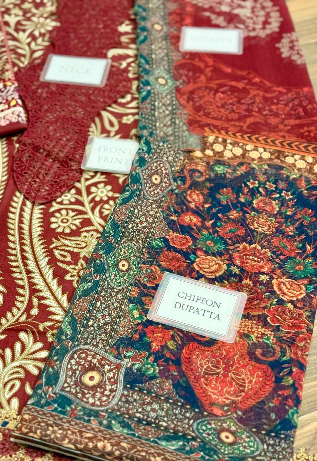 Embroidered Lawn 3 Piece Unstitched Suit MBL-MPT-2512-A-25 - Summer Collection