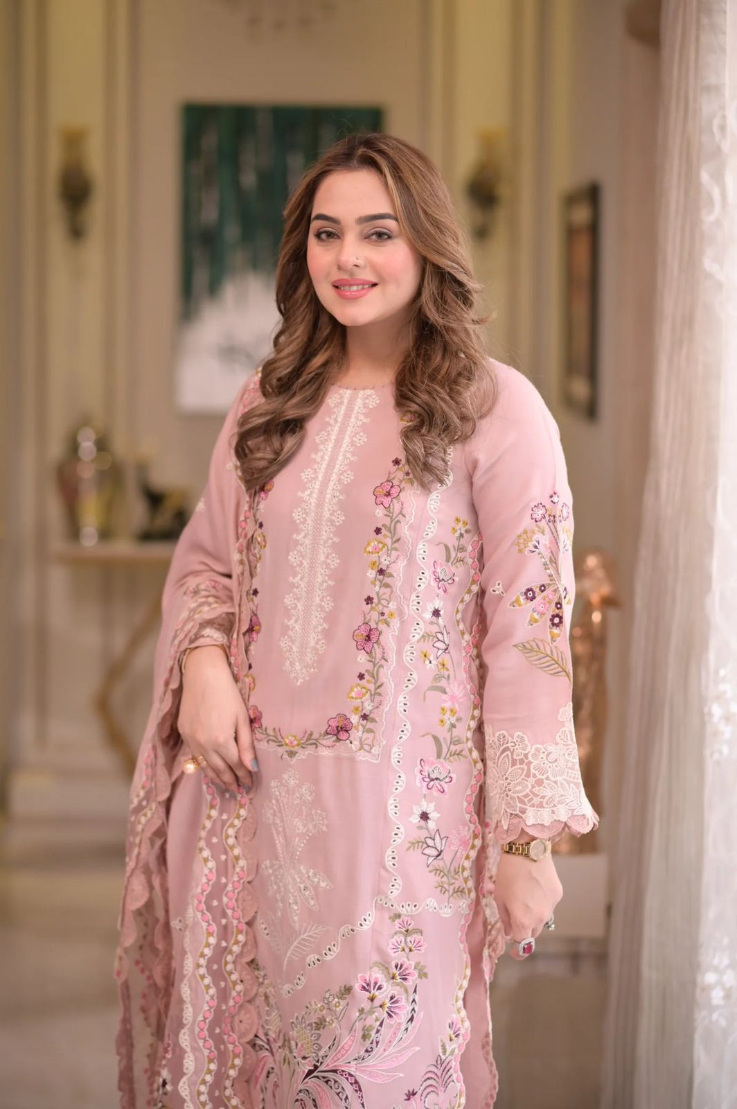 Chicken Kari Embroidered Lawn 3 piece Unstitched Dress
