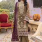 Embroidered Chiffon 3 Piece Unstitched Suit AL-Party Wear