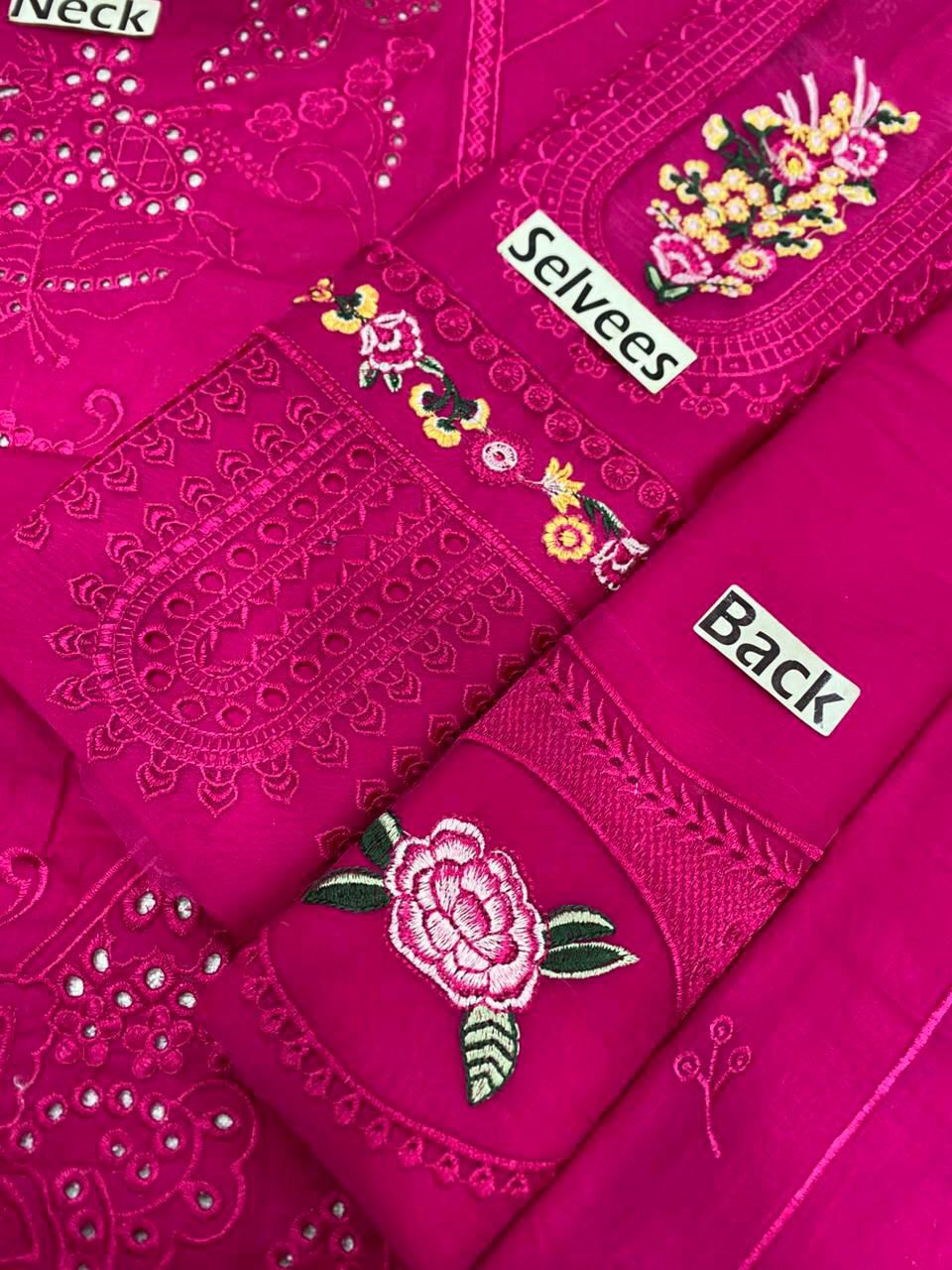 Luxury Chicken Kari Embroidered Lawn 3 piece Unstitched Dress