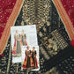 Black Wedding Festive Unstitched Emb Chiffon 3Piece Unstitched