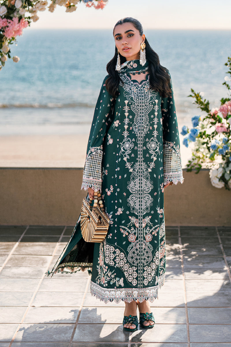 Chicken Embroidered Lawn 3 Piece Unstitched Suit - ELIZA