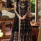 Black Soft Net Mexi Fully Heavy Embroidered - AF - Party Wear