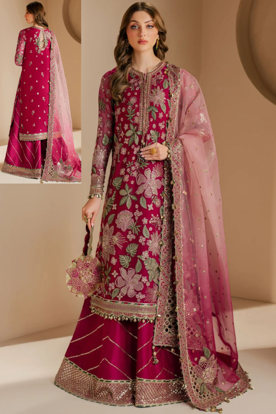 Luxury Chiffon 4 Piece Unstitched Dress