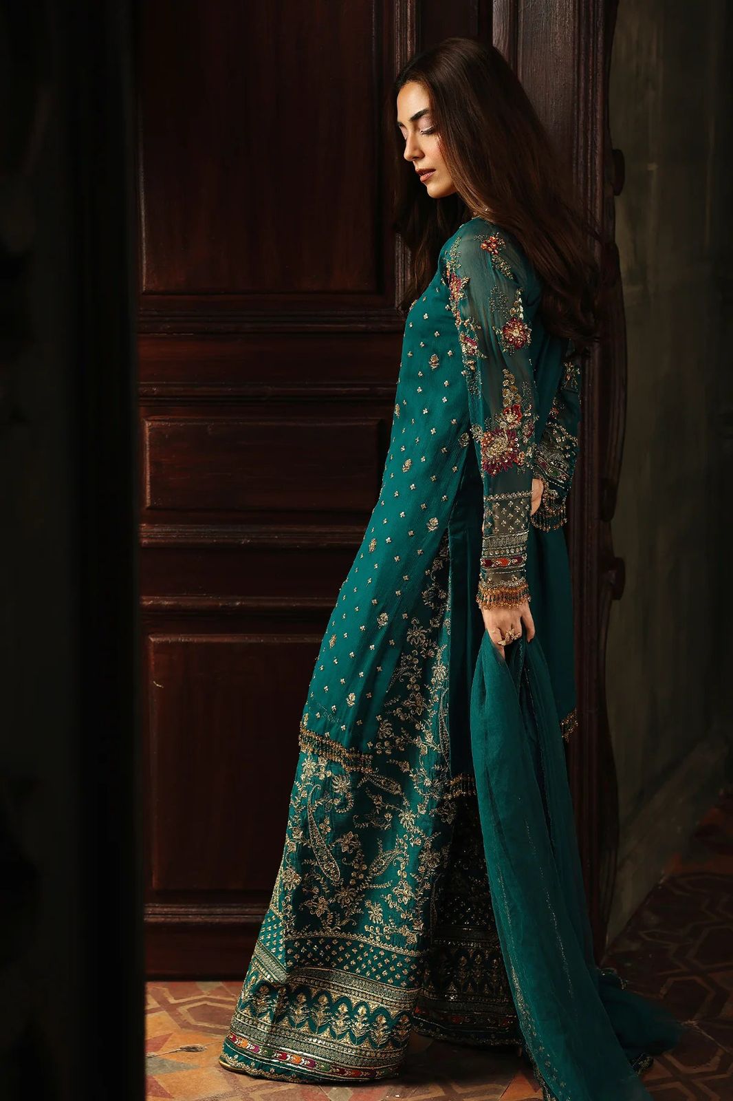Luxury Chiffon 3 Piece Unstitched Dress - CHZ
