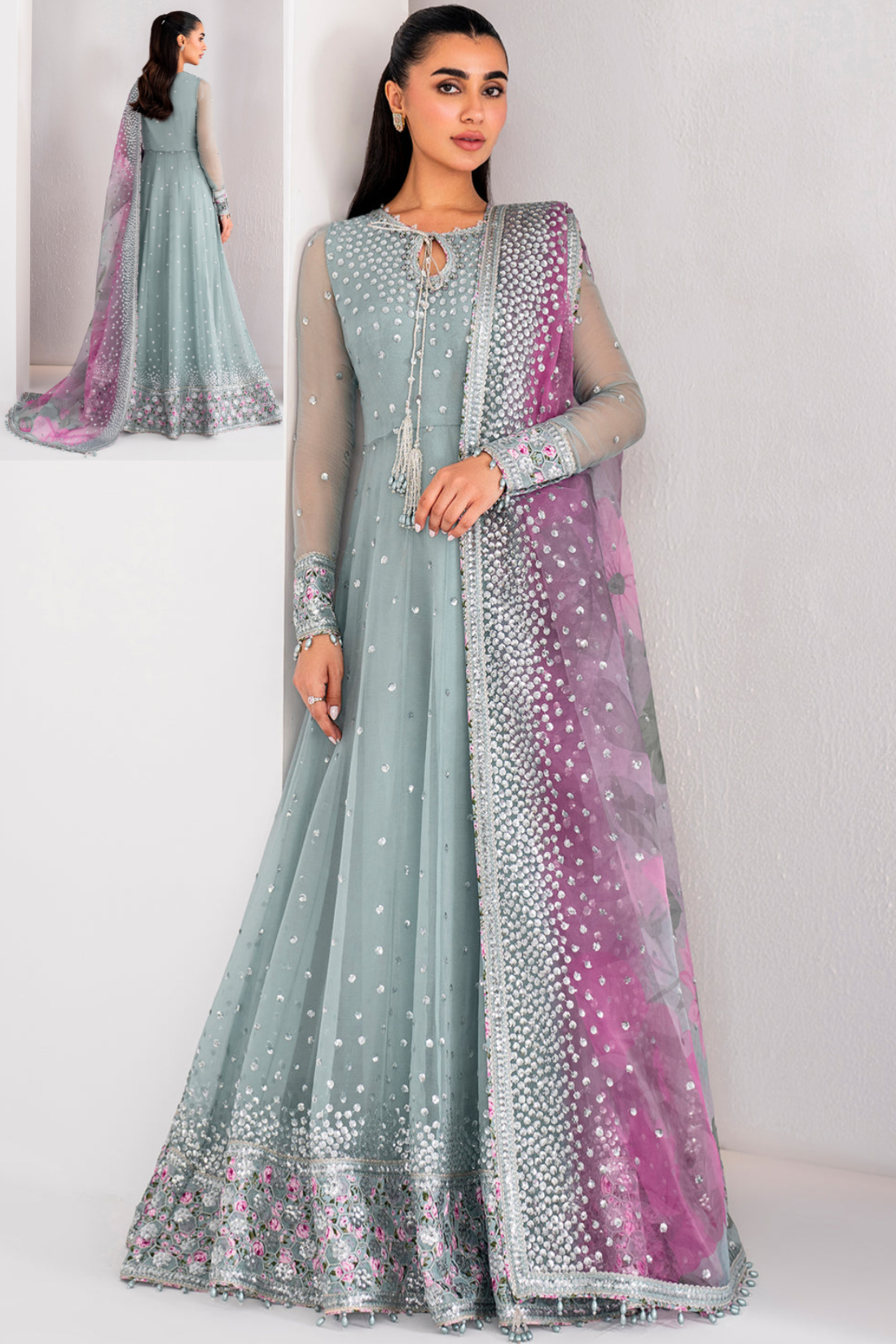 Wedding Collection Chiffon Maxi Embroidery Unstiched