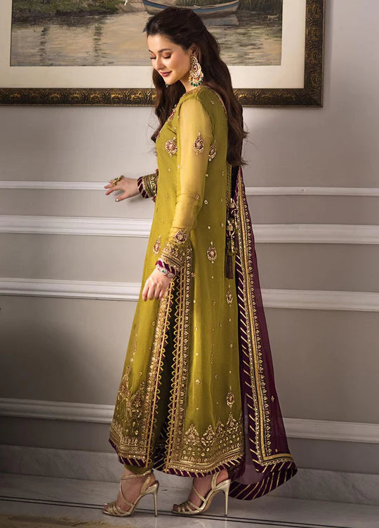 Green Chiffon Formal Collection - AJJ-HAPAR- Party Wear