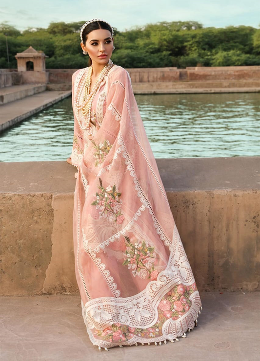 Embroidered Lawn 3 Piece Unstitched Suit - Summer Collection