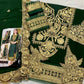 Bottle Green Embroidered Unstitched 3 Piece Chiffon Suit - Party Wear