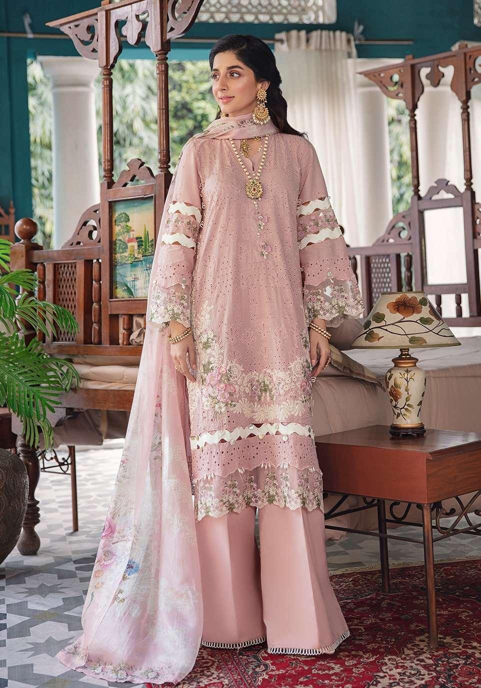 Chicken Kari Heavy Embroidered Lawn Unstitched 3 Piece Suit-EL- Summer Collection