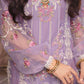 Purple Heavy Embroidered Chicken Kari Lawn 3 Piece Unstitched- Summer Collection