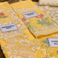 Yellow Luxury Chicken Kari 3 Piece Unstitched Lawn Suit - Summer Collection