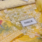 Yellow Luxury Chicken Kari 3 Piece Unstitched Lawn Suit - Summer Collection