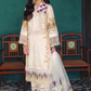 Embroidered Lawn 3 Piece Unstitched Suit White-A-Marina-Summer Collection