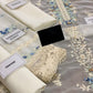 White Embroidered Unstitched 3 Piece Chiffon Suit - Party Wear
