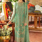 Sea Green Chiffon Embroidered Unstitched 3 Piece Suit - Party Wear
