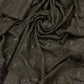 Black Embroidered Unstitched Chiffon Saree - Party Wear