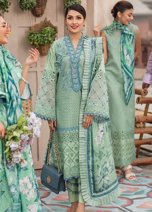 Chicken Kari Embroidered Lawn 3 Piece Unstitched Suit ML-D08-SOFIA