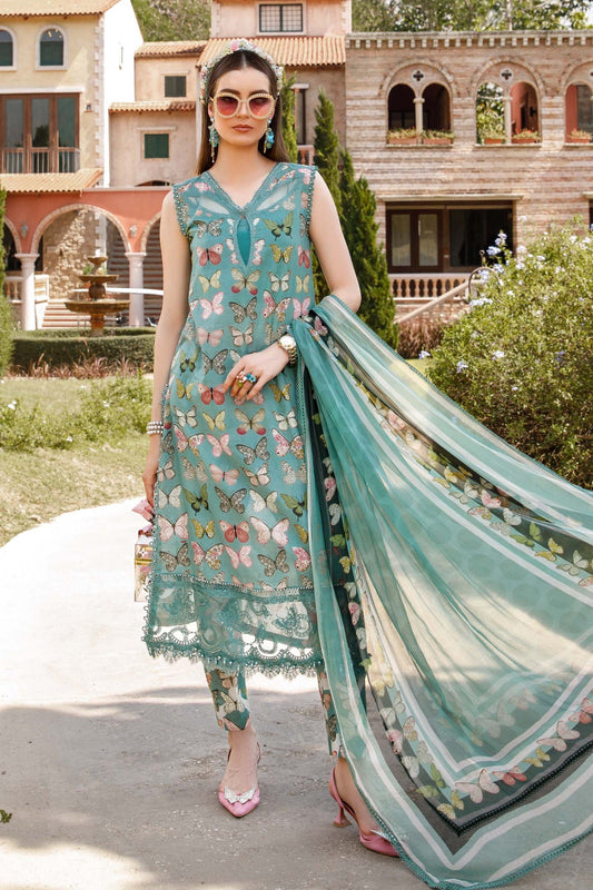 Embroidered Lawn 3 Piece Unstitched Suit MPT-1701-A