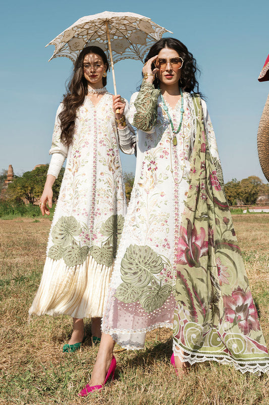 Chicken Kari Embroidered Lawn 3 Piece Unstitched Suit MSL-23-15 - YANIN