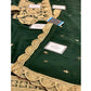 Bottle Green Embroidered Unstitched 3 Piece Chiffon Suit - Party Wear